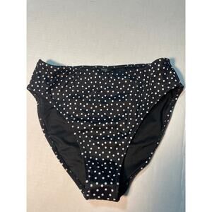 Victoria’s Secret Black & White Polka Bikini Bottom Size S